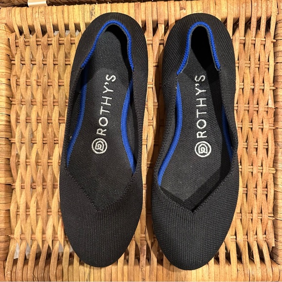 Rothy's Shoes - Rothy's Black and Blue Flats
